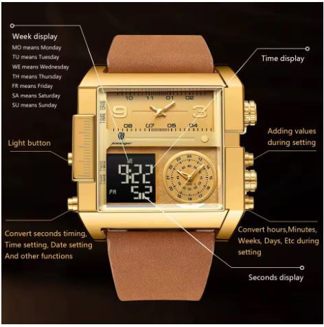 ⌚ Montre de luxe POEDAGAR – Performance & Élégance au Poignet