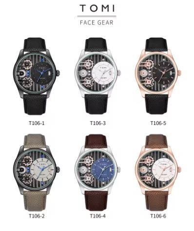 Montre analogique pour homme TOMI Face Gear