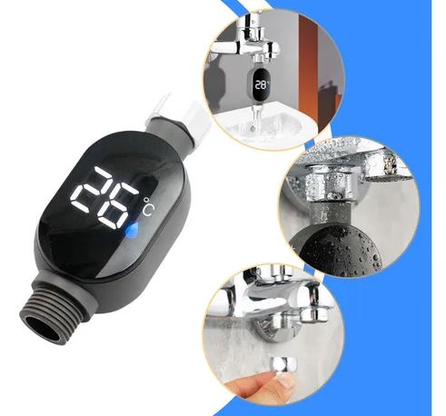 🛁 Thermomètre de Douche LED Numérique – La Douche Intelligente et Sécurisée