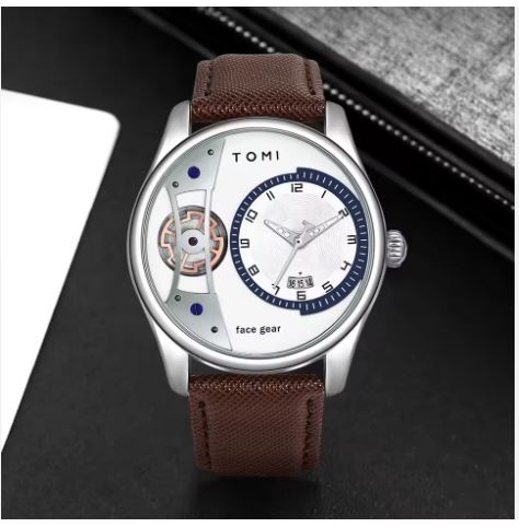 Montre analogique pour homme TOMI Face Gear