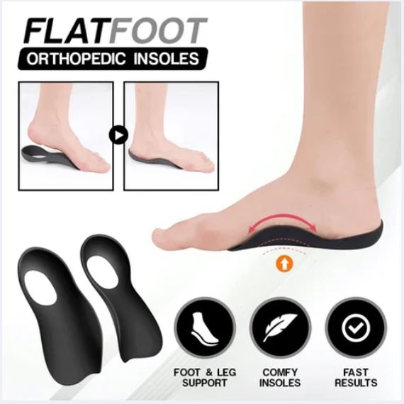 🦶 Semelles Orthopédiques – Confort & Soutien pour Pieds Plats